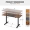 Costway Electric Height Adjustable Standing Desk, Sit to Stand Computer Workstation Home Office Desk